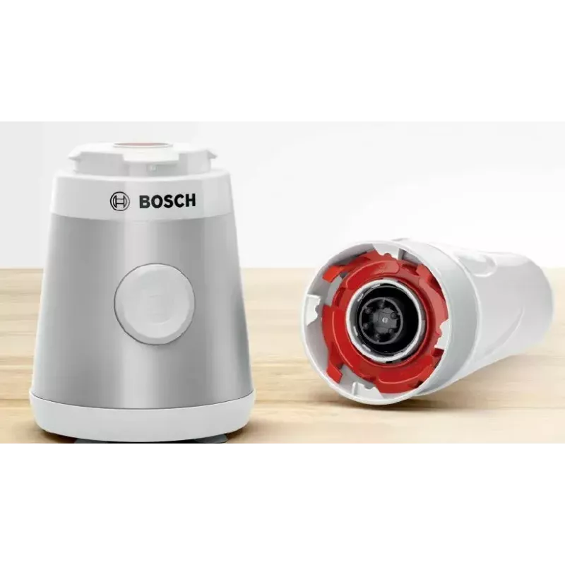 Stalinis blenderis Bosch VitaPower MMB2111T — 450 W, 0,6 L Tritan indas, sukimo valdiklis, sidabrinis