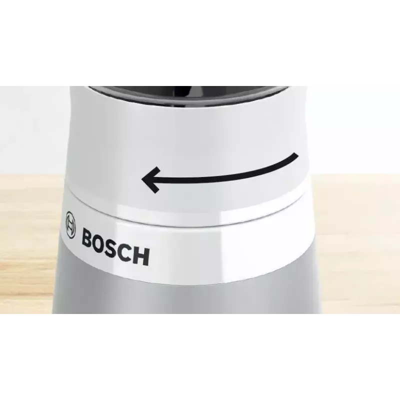 Stalinis blenderis Bosch VitaPower MMB2111T — 450 W, 0,6 L Tritan indas, sukimo valdiklis, sidabrinis