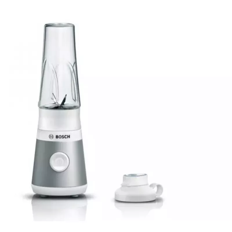 Stalinis blenderis Bosch VitaPower MMB2111T — 450 W, 0,6 L Tritan indas, sukimo valdiklis, sidabrinis