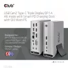 Docking stotelė CLUB3D CSV-1568 metaliniu korpusu, USB Gen2 Type-C, USB Gen2 Type-A, HDMI, DP, VGA, RJ45, 120W