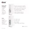 Docking stotelė CLUB3D CSV-1568 metaliniu korpusu, USB Gen2 Type-C, USB Gen2 Type-A, HDMI, DP, VGA, RJ45, 120W
