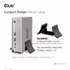 Docking stotelė CLUB3D CSV-1568 metaliniu korpusu, USB Gen2 Type-C, USB Gen2 Type-A, HDMI, DP, VGA, RJ45, 120W