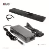 CLUB3D USB Gen1 Type-C Triple Display DP Alt mode Displaylink dinaminis PD įkrovimo dokas su 120 W maitinimo šaltiniu