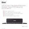 CLUB3D USB Gen1 Type-C Triple Display DP Alt mode Displaylink dinaminis PD įkrovimo dokas su 120 W maitinimo šaltiniu