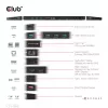 CLUB3D USB Gen1 Type-C Triple Display DP Alt mode Displaylink dinaminis PD įkrovimo dokas su 120 W maitinimo šaltiniu