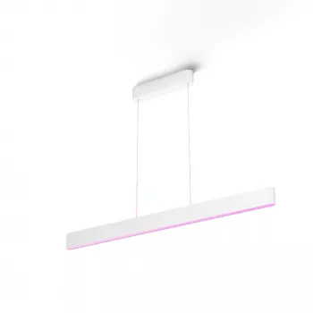 Philips Hue Ensis pakabinamas protingas šviestuvas — balta ir spalvota atmosfera, Bluetooth, 220–240V, Ø40mm, gylis 1299mm, minimalus aukštis 164cm