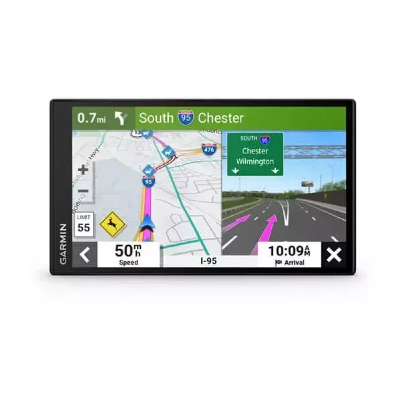 Automobilinis GPS navigatorius GARMIN DriveSmart 76 — 7 colių TFT lietimui jautrus ekranas, 32 GB atmintis, „Wi‑Fi“, „Bluetooth“, viso gyvenimo žemėlapių atnaujinimai (EU MT-S)