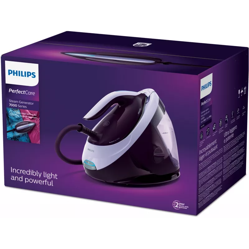 Philips 7000 serijos PSG7050/30 garų lyginimo stotis 2100 W 1,8 L SteamGlide Elite padas Violetinė
