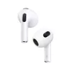 “Apple” “AirPods” 3 kartos + “MagSafe” įkrovimo dėklas Skambučiai/Muzika “Bluetooth” Balti