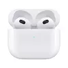 “Apple” “AirPods” 3 kartos + “MagSafe” įkrovimo dėklas Skambučiai/Muzika “Bluetooth” Balti