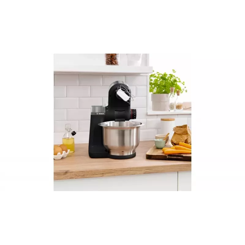 Bosch Serie 2 MUMS2VM00 virtuvinis kombainas 900 W 3,8 l juoda, sidabrinė