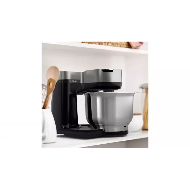 Bosch Serie 2 MUMS2VM00 virtuvinis kombainas 900 W 3,8 l juoda, sidabrinė