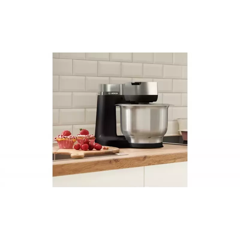 Bosch Serie 2 MUMS2VM00 virtuvinis kombainas 900 W 3,8 l juoda, sidabrinė
