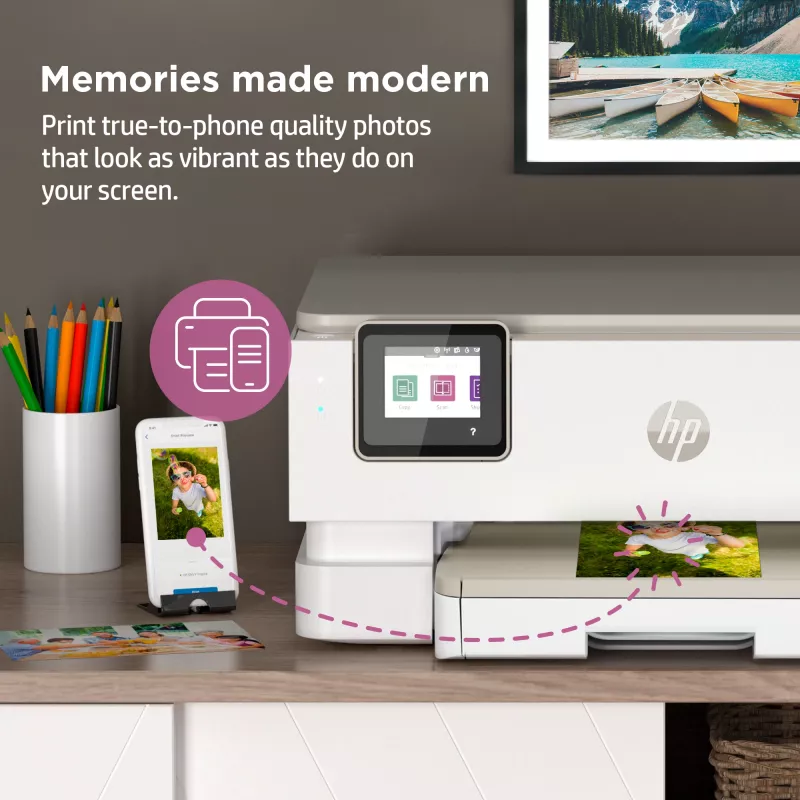 HP ENVY Inspire 7220e belaidis daugiafunkcis spalvotas spausdintuvas, Instant Ink; kopijavimo aparatas, skaitytuvas
