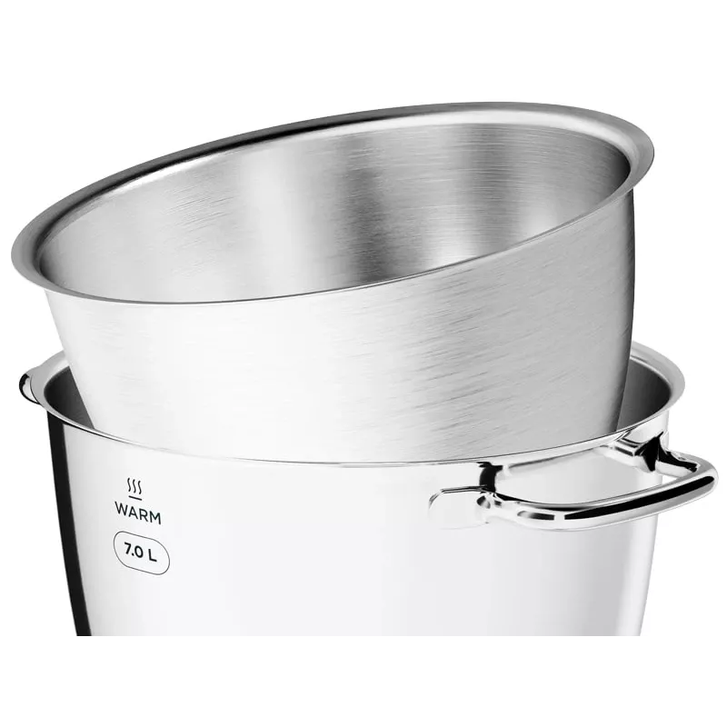 Stovas maišytuvas Kenwood KWL90.004SI — 1400 W, 7 L nerūdijančio plieno dubuo, jutiklinis valdymas, integruotos svarstyklės, sidabrinis