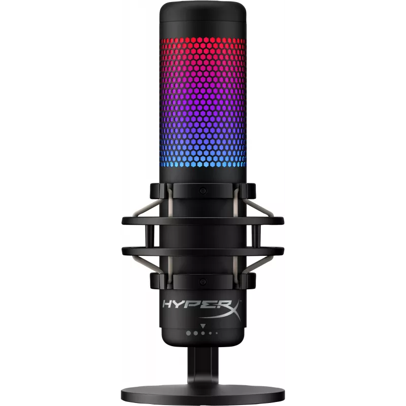 HyperX QuadCast S - USB mikrofonas (juodai pilkas) - RGB apšvietimas