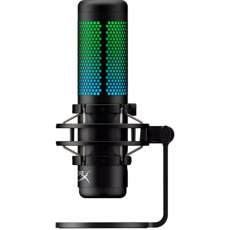 HyperX QuadCast S - USB mikrofonas (juodai pilkas) - RGB apšvietimas