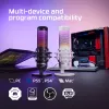 HyperX QuadCast S - USB mikrofonas (juodai pilkas) - RGB apšvietimas