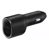 Automobilinis įkroviklis Samsung EP-L4020 40W (12 V įvestis) USB-C 25W+15W juodas išmaniesiems telefonams