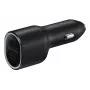 Automobilinis įkroviklis Samsung EP-L4020 40W (12 V įvestis) USB-C 25W+15W juodas išmaniesiems telefonams
