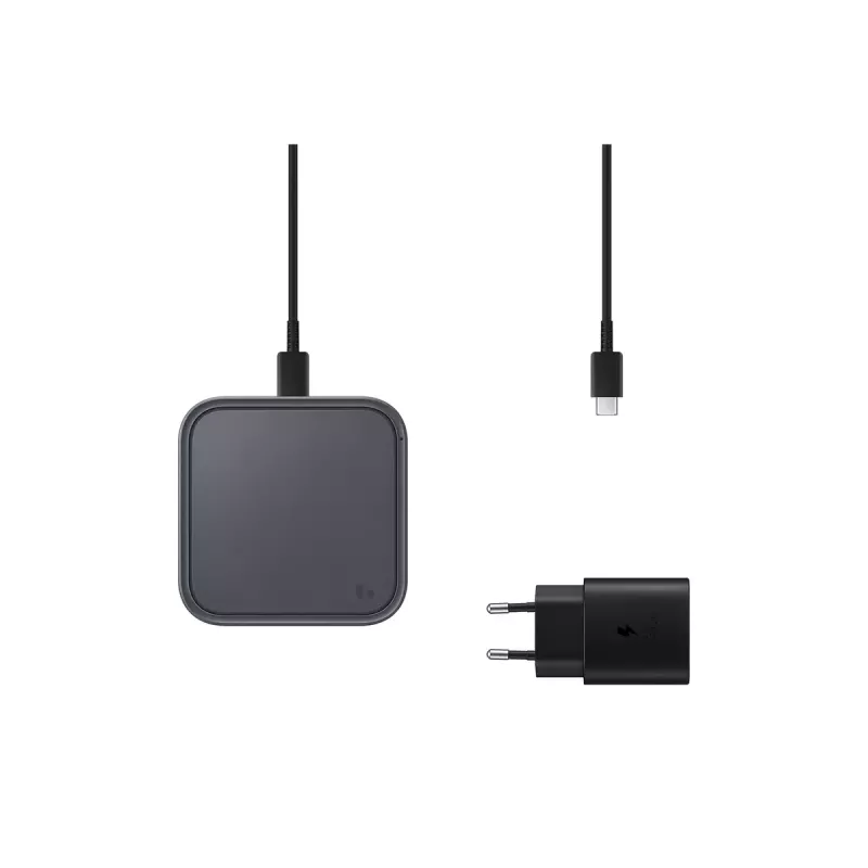 Vidaus USB įkroviklis Samsung EP-P2400BBEGEU, 15 W, juodas, išmaniesiems telefonams