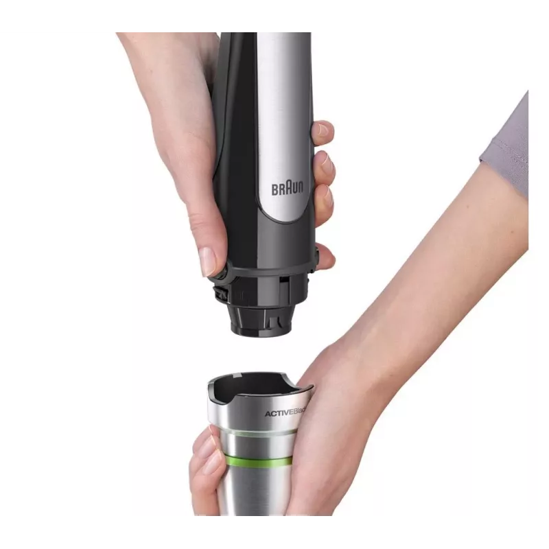 Braun MQ 7000X 0,6 L panardinamasis trintuvas 1000 W juodas, satininio plieno