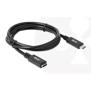 USB Gen1 Type-C ilginamasis laidas CLUB3D CAC-1531, 1 m, USB-C kištukas į 2× USB-C lizdą, 5 Gbps, 60 W PD, 4K@60Hz