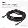 CLUB3D USB Gen1 Type-C į Type-A aktyvus adapterio kabelis 5Gbps M/F 10m