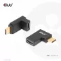 USB Type-C Gen2 kampinis adapteris, rinkinys iš 2 vnt. CLUB3D CAC-1528 — USB-C į USB-C, palaiko 4K@120Hz