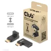 USB Type-C Gen2 kampinis adapteris, rinkinys iš 2 vnt. CLUB3D CAC-1528 — USB-C į USB-C, palaiko 4K@120Hz