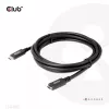 CLUB3D USB Gen1 Type-C ilginimo kabelis 5Gbps 60W(20V/3A) 4K60Hz M/F 2m/6,56ft