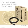 CLUB3D USB Gen1 Type-C ilginimo kabelis 5Gbps 60W(20V/3A) 4K60Hz M/F 2m/6,56ft