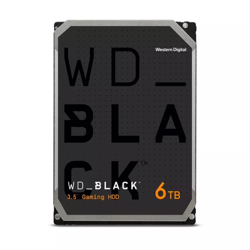WESTERN DIGITAL kietasis diskas - Wd Juoda WD6004FZWX - 6TB - SATA 6Gb/s - 3.5 inch - 7200 aps./min. - 128MB buferis