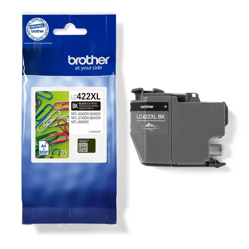 Brother LC422XLBK rašalo kasetė 1 vnt. Originali didelės (XL) išeigos juoda