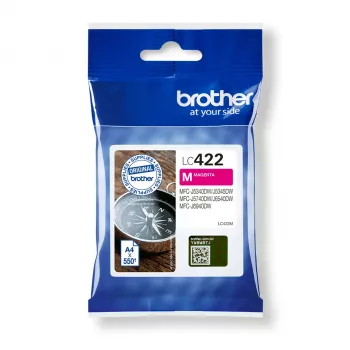 Brother LC422M rašalo kasetė 1 vnt. Originali, Purpurinė