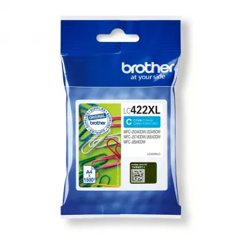 Brother LC422XLC žydra rašalo kasetė 1 vnt. Originali