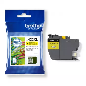 Brother LC-422XLY rašalo kasetė 1 vnt. Originali Geltona