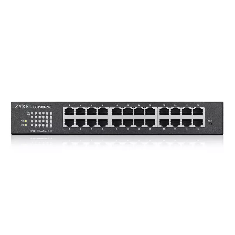 Zyxel GS1900-24E-EU0103F tinklo jungiklis Valdomas L2 Gigabit Ethernet (10/100/1000) 1U Juodas