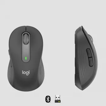 LOGITECH Signature M650 L belaidė pelė – didelėms rankoms – dešinei rankai – grafito spalvos