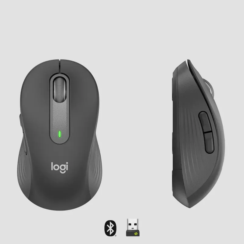 LOGITECH Signature M650 L belaidė pelė – didelėms rankoms – dešinei rankai – grafito spalvos