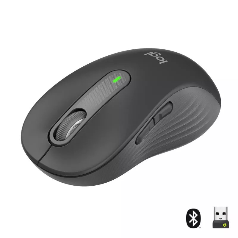 LOGITECH Signature M650 L belaidė pelė – didelėms rankoms – dešinei rankai – grafito spalvos