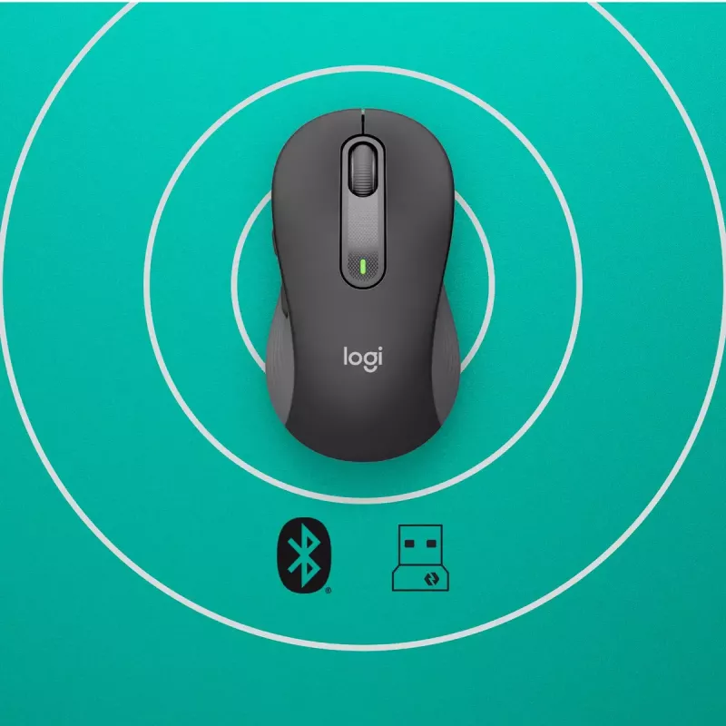 LOGITECH Signature M650 L belaidė pelė – didelėms rankoms – dešinei rankai – grafito spalvos