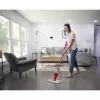 Šluota VILEDA Spray Max Microfibre Dry & Wet — plastikinė galvutė, 0,6 l vandens talpykla, antibakterinė, balta/raudona