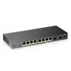 Zyxel GS1100-10HP v2 Nevaldomas Gigabit Ethernet (10/100/1000) maitinimas per Ethernet (PoE) juoda