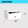 Daugiafunkcinis lazerinis spausdintuvas HP LaserJet MFP M140w — nespalvotas, 20 ppm, 600×600 DPI, A4, „Wi‑Fi“, „Ethernet“, baltas