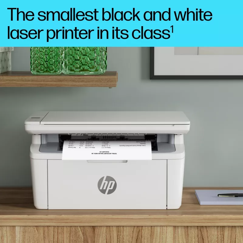 Daugiafunkcinis lazerinis spausdintuvas HP LaserJet MFP M140w — nespalvotas, 20 ppm, 600×600 DPI, A4, „Wi‑Fi“, „Ethernet“, baltas