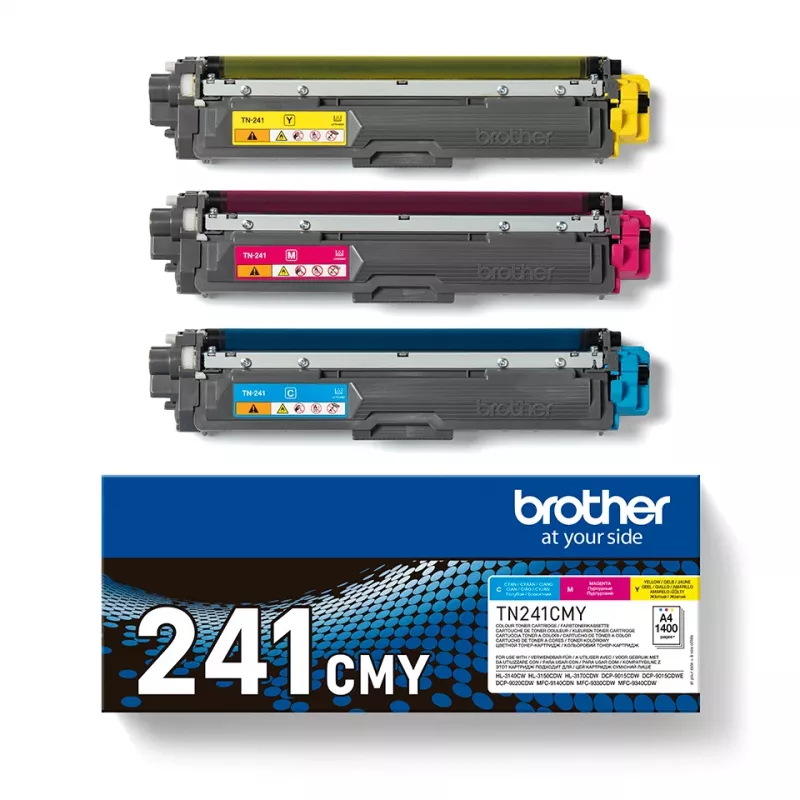 Toner Multipack Brother TN241CMY 2200 puslapių Žydra Magenta Geltona