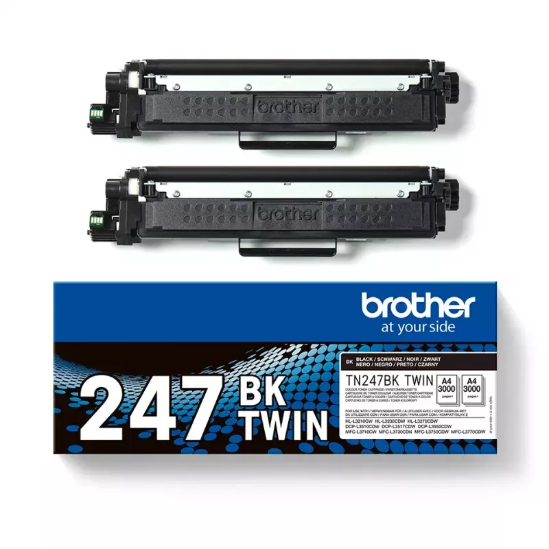 Toner Brother TN247BK TWIN - 3000 puslapių - Juoda