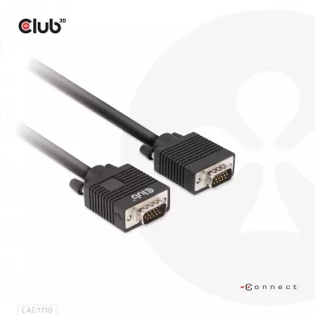 VGA laidas bidirekcinis M/M 10m/32,8ft CLUB3D CAC-1710