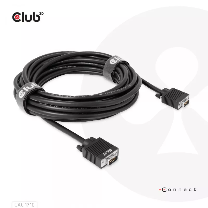 VGA laidas bidirekcinis M/M 10m/32,8ft CLUB3D CAC-1710